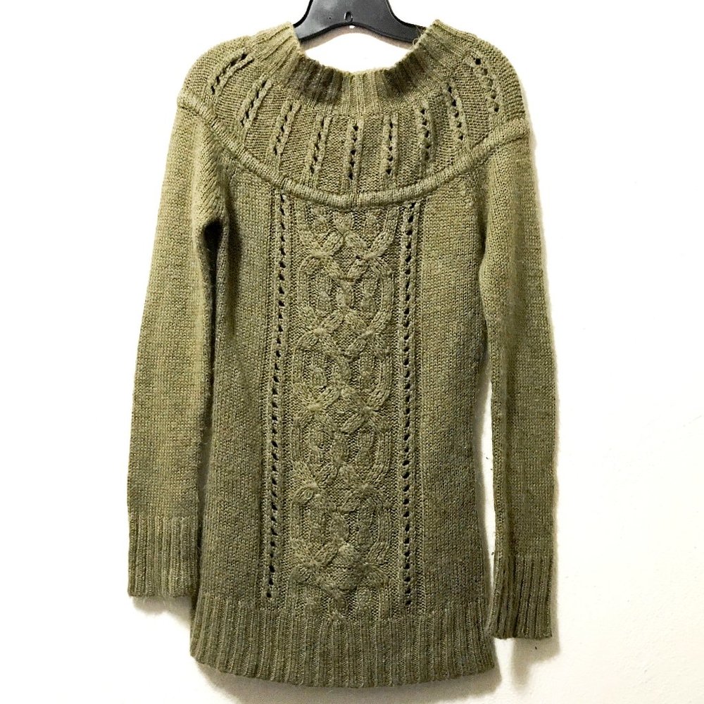 Lou Lou Mock Neck Cable Knit Tunic S